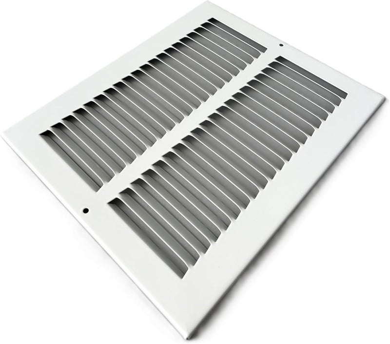 KOMPELL AIRE Fits 8x10 Duct Opening Stamped Steel Return Air Grille Vent Cover Grille for Sidewall and Ceiling in White Surface Dimensions: 9.75"W X 11.75"H (8" W x 10" H Duct Opening) - Image 5